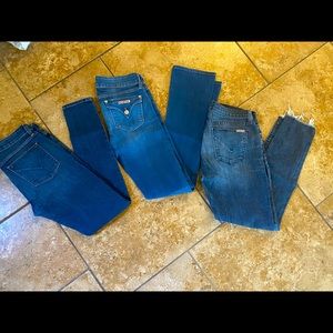 3 pairs Hudson jeans size 28